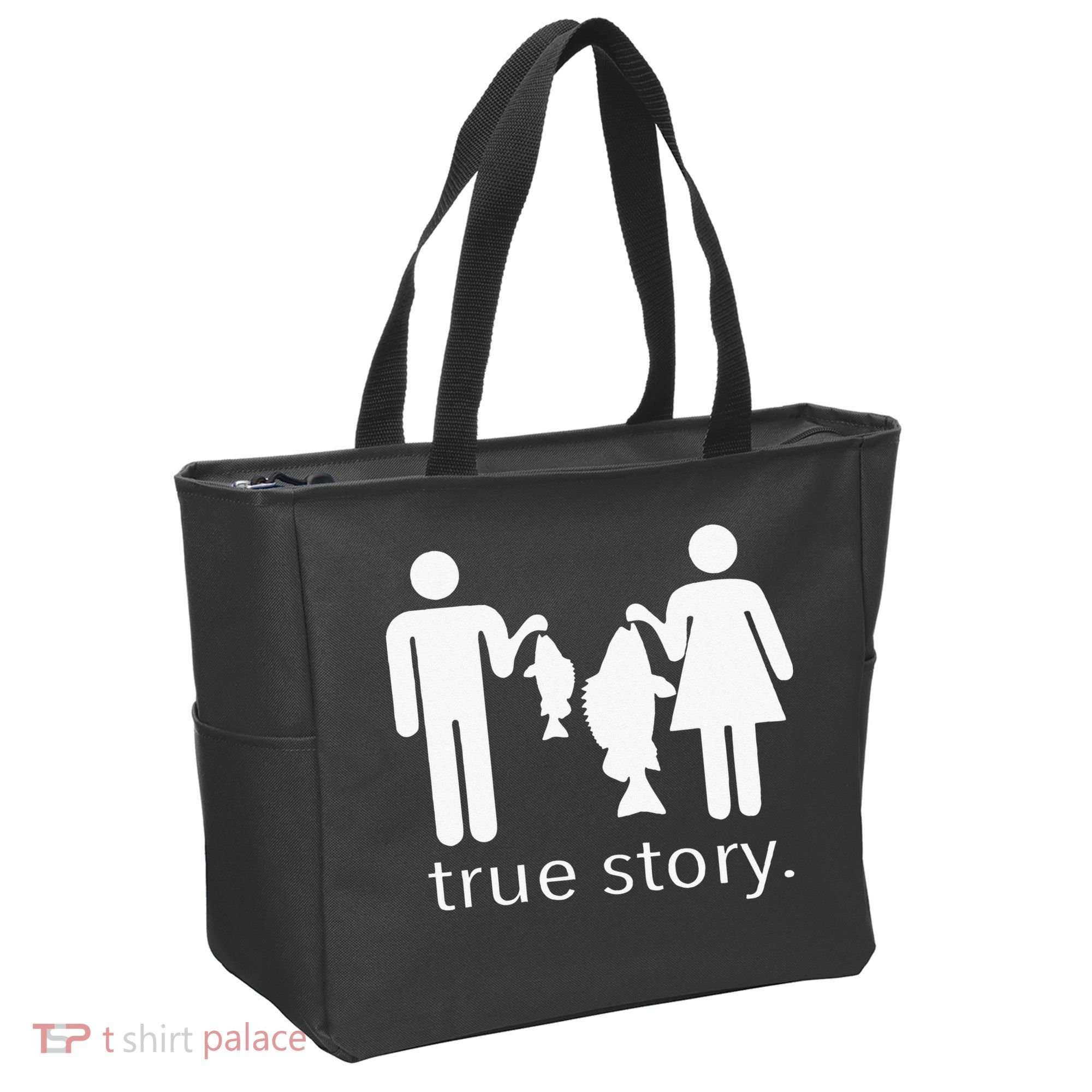 True Story Fishing Tote Bag