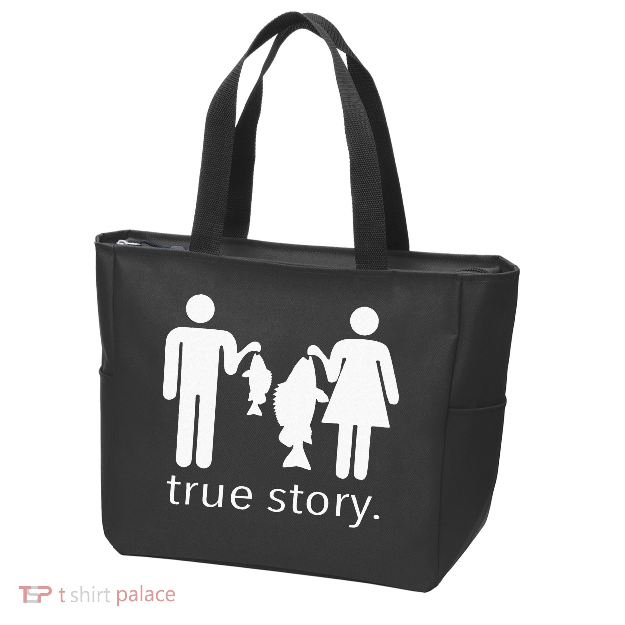 True Story Fishing Tote Bag