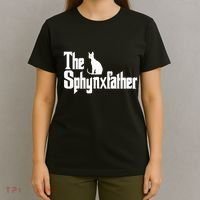 The Sphynxfather Funny Cat Dad Sphynx Lover Gifts T-Shirt thumb 4