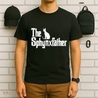 The Sphynxfather Funny Cat Dad Sphynx Lover Gifts T-Shirt thumb 6