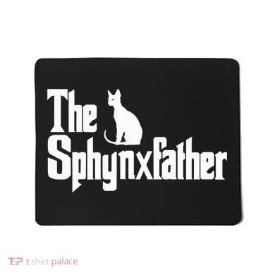 The Sphynxfather Funny Cat Dad Sphynx Lover Gifts Mousepad
