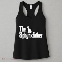 The Sphynxfather Funny Cat Dad Sphynx Lover Gifts Women's Tank Top thumb 3