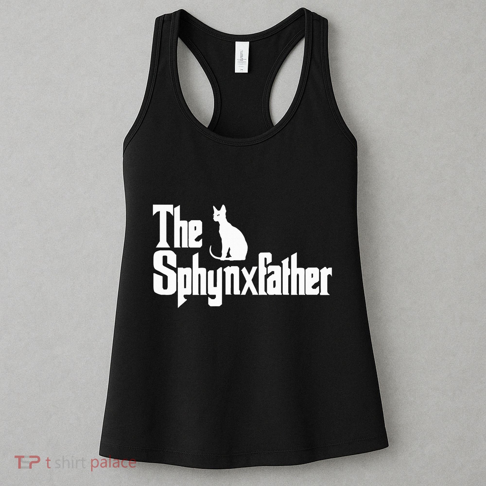 The Sphynxfather Funny Cat Dad Sphynx Lover Gifts Women's Tank Top