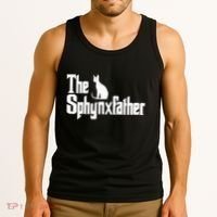The Sphynxfather Funny Cat Dad Sphynx Lover Gifts Tank Top thumb 3