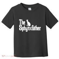 The Sphynxfather Funny Cat Dad Sphynx Lover Gifts Toddler T-Shirt thumb 0