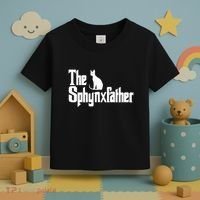 The Sphynxfather Funny Cat Dad Sphynx Lover Gifts Toddler T-Shirt thumb 3