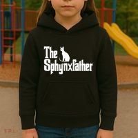The Sphynxfather Funny Cat Dad Sphynx Lover Gifts Kids Hoodie thumb 3