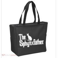 The Sphynxfather Funny Cat Dad Sphynx Lover Gifts Tote Bag thumb 2