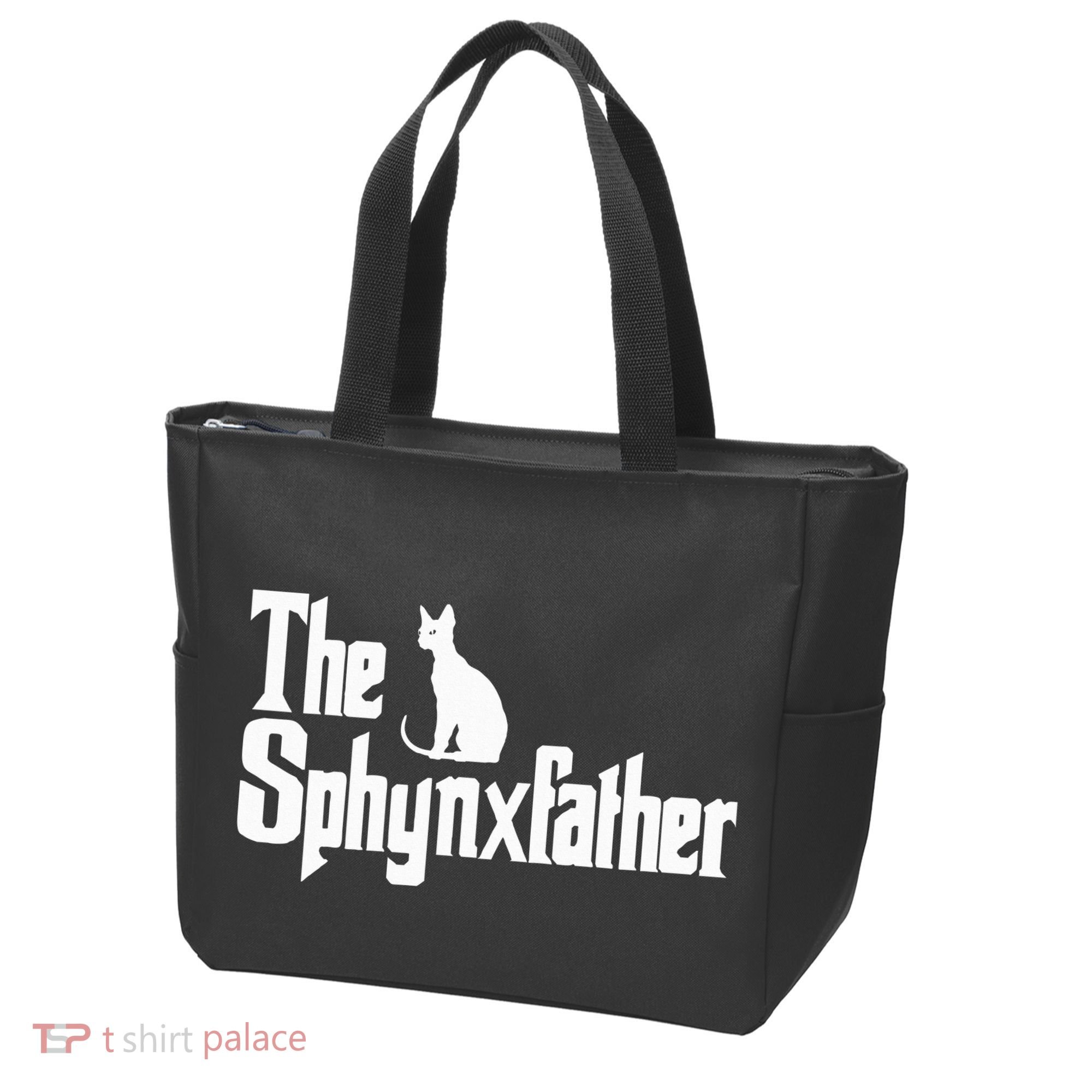 The Sphynxfather Funny Cat Dad Sphynx Lover Gifts Tote Bag