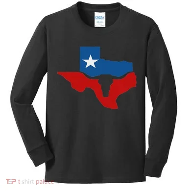 Texas State Flag Kids Long Sleeve Shirt
