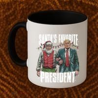 Trump SantaS Favorite President Gift Coffee Mug thumb 2