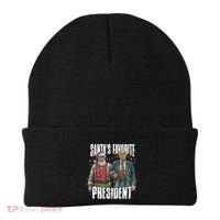 Trump SantaS Favorite President Gift Beanie thumb 0