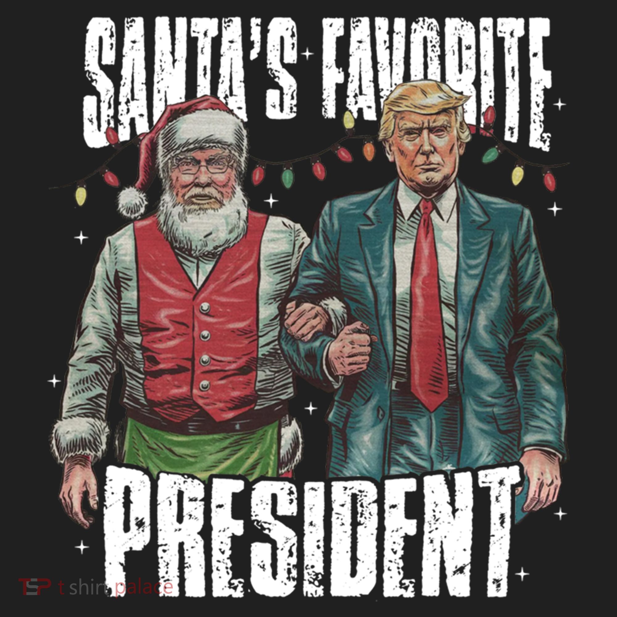 Trump SantaS Favorite President Gift Beanie