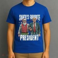 Trump SantaS Favorite President Gift T-Shirt thumb 3