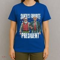 Trump SantaS Favorite President Gift T-Shirt thumb 4
