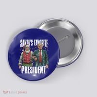 Trump SantaS Favorite President Gift Button thumb 0