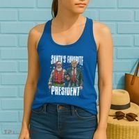 Trump SantaS Favorite President Gift Women's Tank Top thumb 2