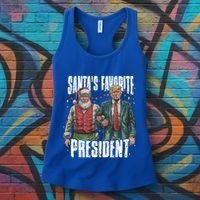 Trump SantaS Favorite President Gift Women's Tank Top thumb 3