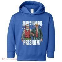 Trump SantaS Favorite President Gift Toddler Hoodie thumb 0