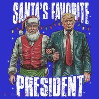 Trump SantaS Favorite President Gift Toddler Hoodie thumb 2