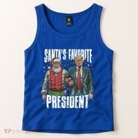 Trump SantaS Favorite President Gift Tank Top thumb 2