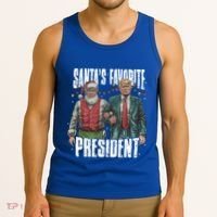 Trump SantaS Favorite President Gift Tank Top thumb 3