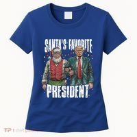 Trump SantaS Favorite President Gift Women's T-Shirt thumb 0