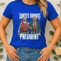 Trump SantaS Favorite President Gift Women's T-Shirt thumb 2