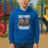 Trump SantaS Favorite President Gift Kids Hoodie thumb 2