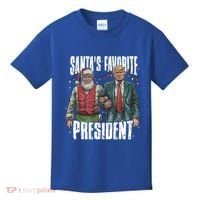 Trump SantaS Favorite President Gift Kids T-Shirt thumb 0