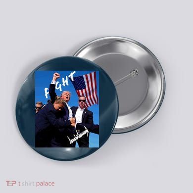 Trump Signature Fight Usa Button