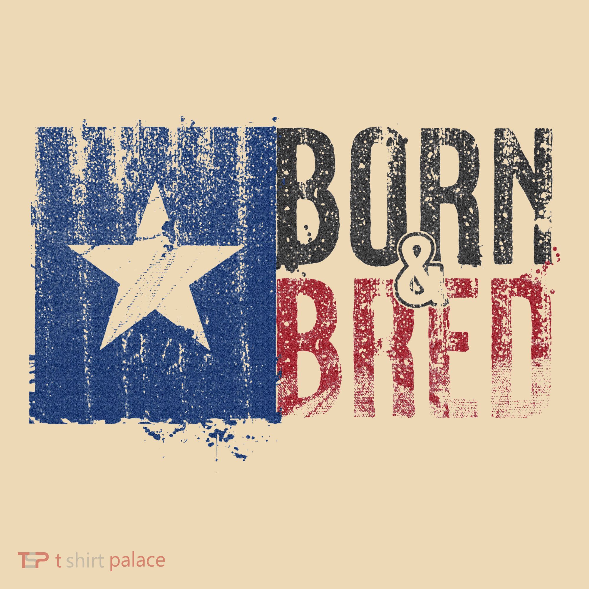 Texas State Flag Pride Born & Bred Native Home Tote Bag