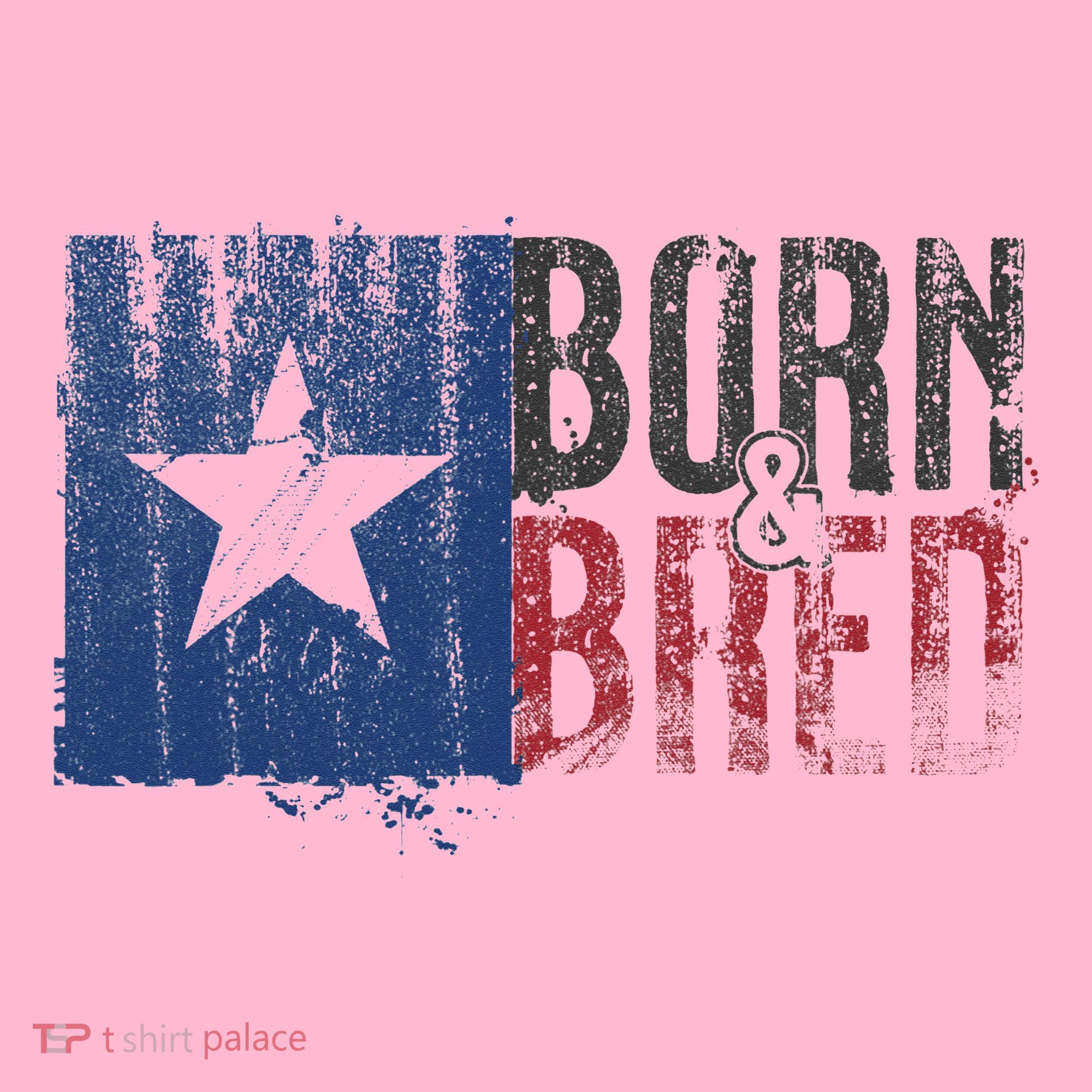 Texas State Flag Pride Born & Bred Native Home Coaster