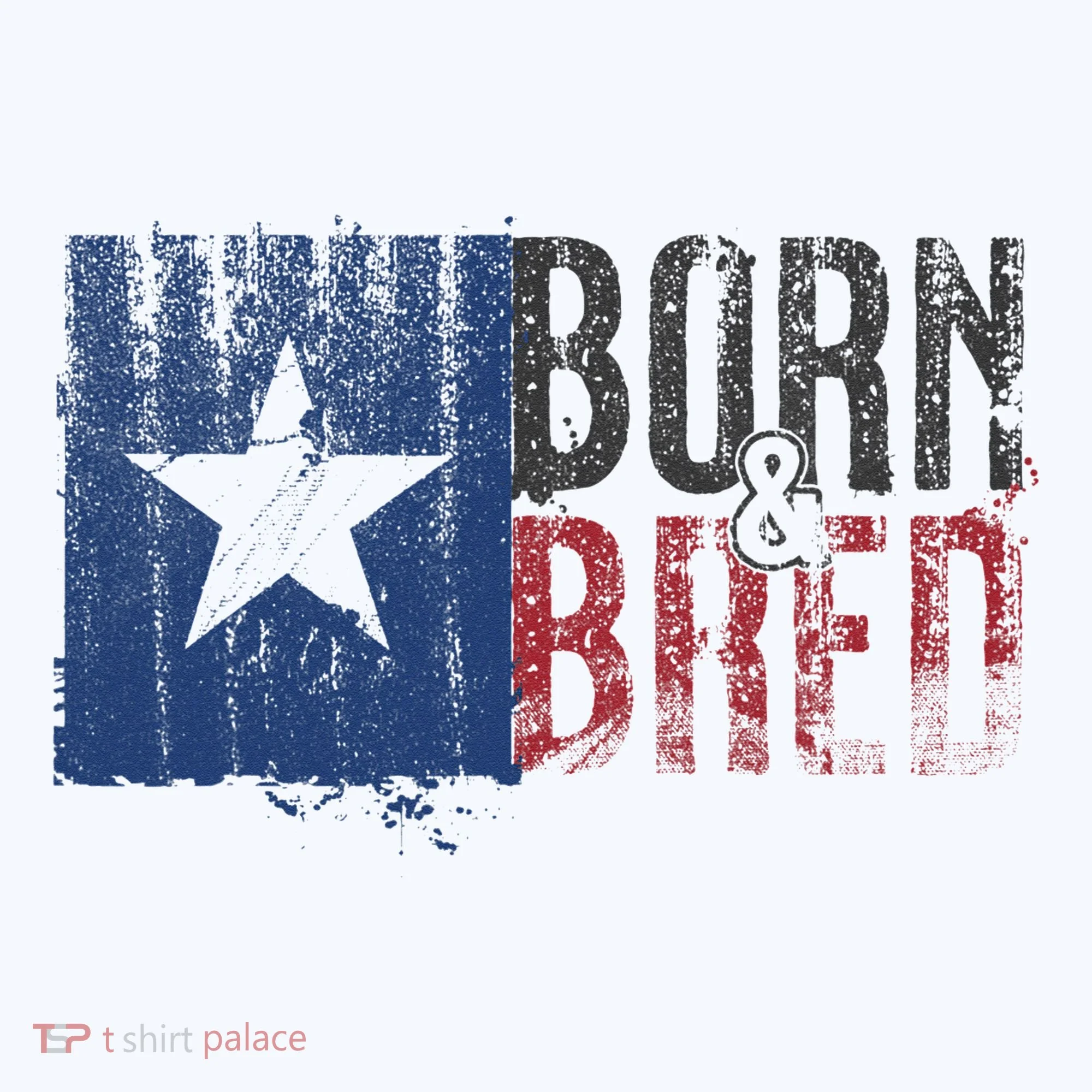 Texas State Flag Pride Born & Bred Native Home Doggie Tank