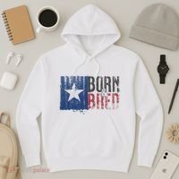 Texas State Flag Pride Born & Bred Native Home Hoodie thumb 3