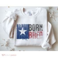Texas State Flag Pride Born & Bred Native Home Sweatshirt thumb 2