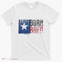 Texas State Flag Pride Born & Bred Native Home T-Shirt thumb 0
