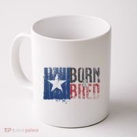 Texas State Flag Pride Born & Bred Native Home Coffee Mug thumb 0