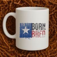 Texas State Flag Pride Born & Bred Native Home Coffee Mug thumb 2
