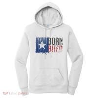 Texas State Flag Pride Born & Bred Native Home Women's Hoodie thumb 0