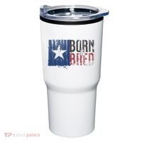 Texas State Flag Pride Born & Bred Native Home Tumbler thumb 0