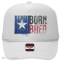 Texas State Flag Pride Born & Bred Native Home Hat thumb 0