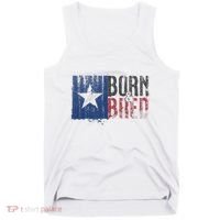 Texas State Flag Pride Born & Bred Native Home Tank Top thumb 0