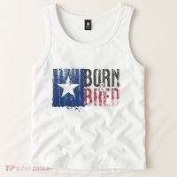 Texas State Flag Pride Born & Bred Native Home Tank Top thumb 2