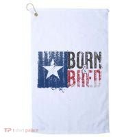 Texas State Flag Pride Born & Bred Native Home Golf Towel thumb 0