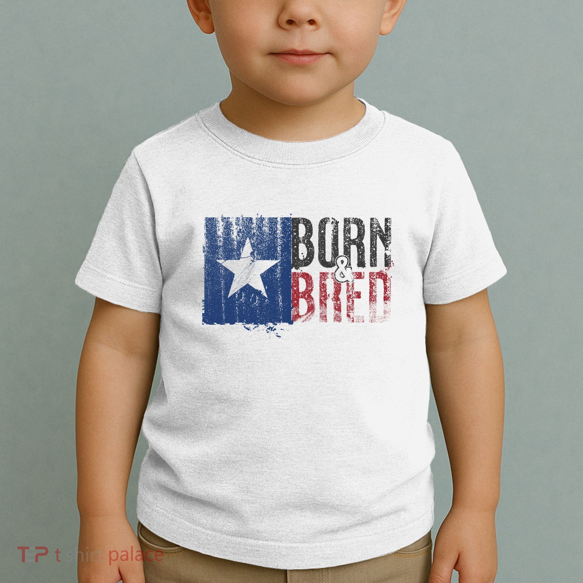 Texas State Flag Pride Born & Bred Native Home Toddler T-Shirt