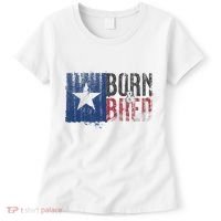 Texas State Flag Pride Born & Bred Native Home Women's T-Shirt thumb 0