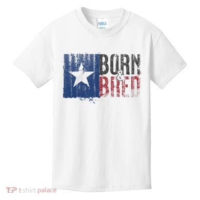Texas State Flag Pride Born & Bred Native Home Kids T-Shirt