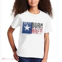 Texas State Flag Pride Born & Bred Native Home Kids T-Shirt thumb 2