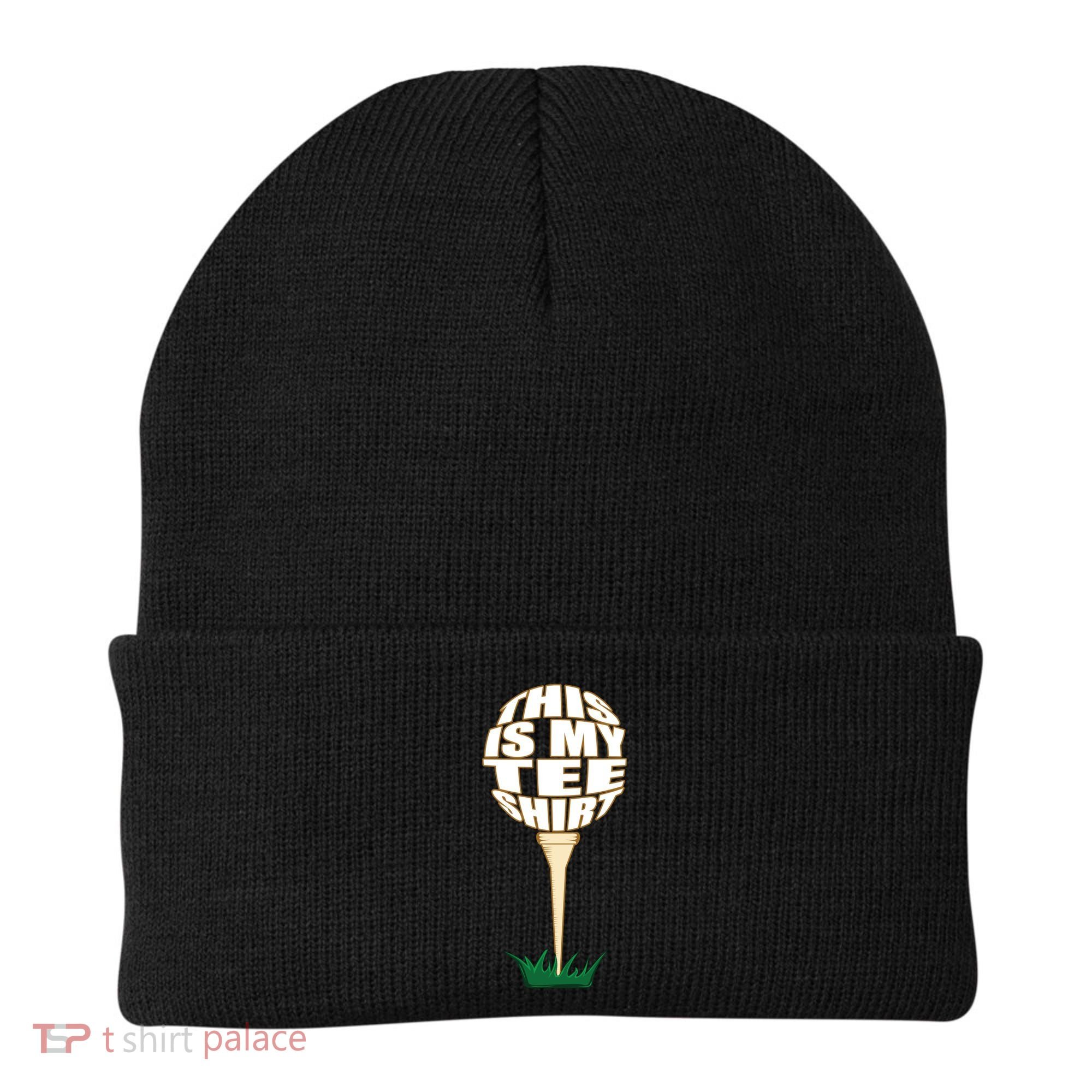 Tee Shirt Funny Golf Funny Gift This Is My Tee Golfer Gift Beanie